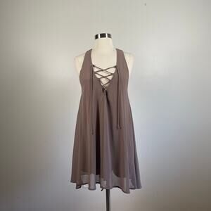 Show Me Your Mumu • Rancho Mirage Lace Up Tunic Dress